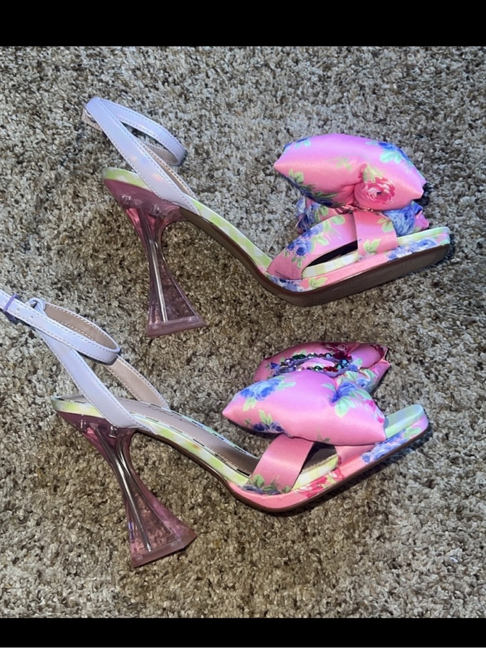 BETSEY JONHSON POLLIE PINK MULTI WOMEN’S Sz 8.5 NWOT - Picture 3 of 3